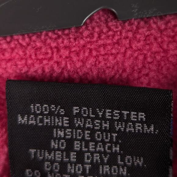 USA Made SF San Francisco Embroidered Pink Fleece Jacket XL Full Zip Warm Cozy - Picture 4 of 5